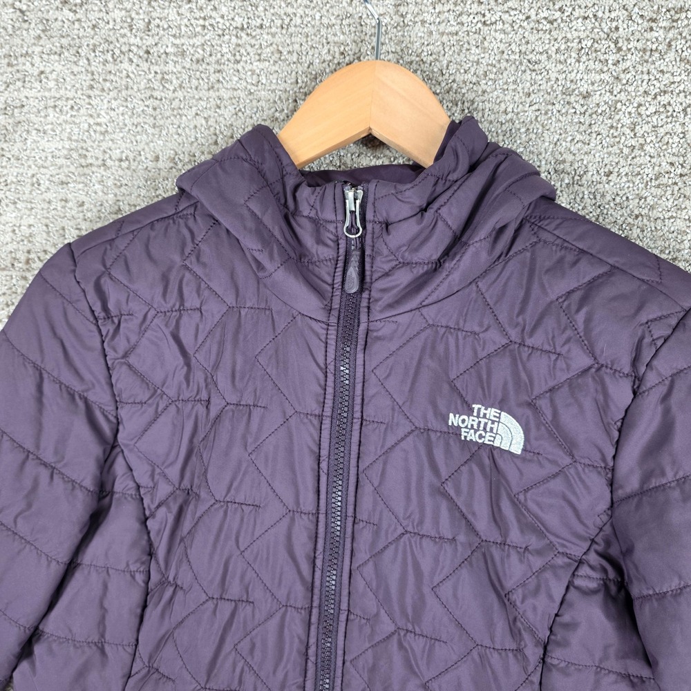 The North Face Tamburello Parka Medium Purple Quilted Insulated Hooded Jacket - Picture 2 of 10